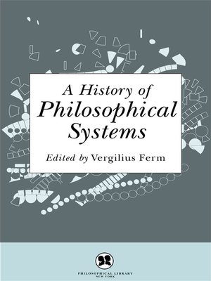 cover image of A History of Philosophical Systems